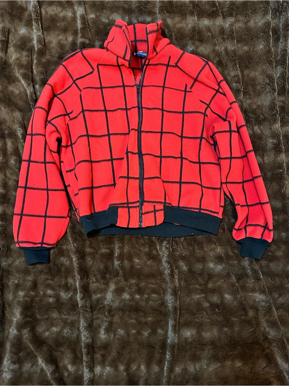Vintage Penfield Red Checkered Fleece Jacket